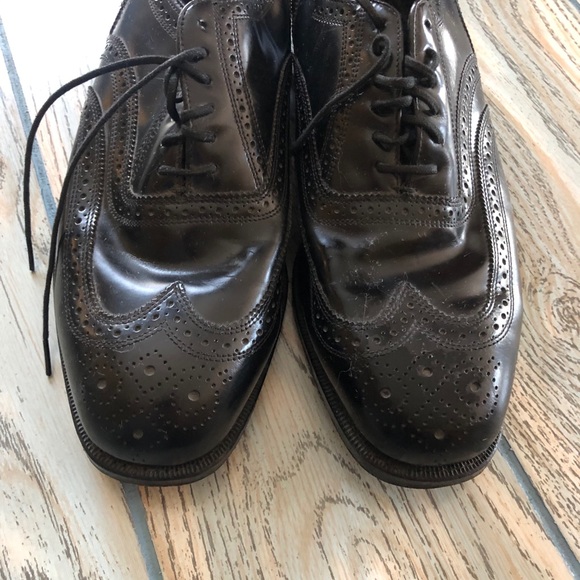 💚Florsheim leather-soled wingtip shoes - Picture 7 of 9